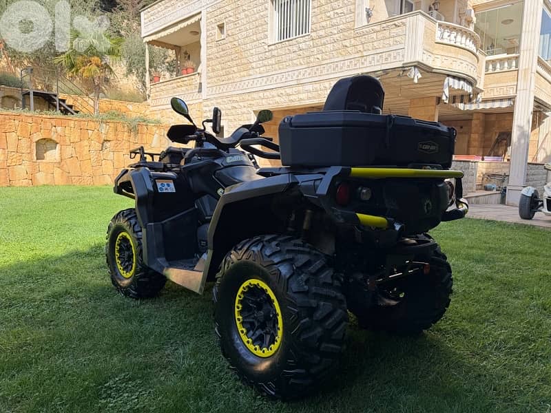 atv can-am outlander XTP 1000 cc  two seats very clean 4 new tires 6