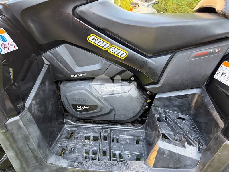 atv can-am outlander XTP 1000 cc  two seats very clean 4 new tires 8
