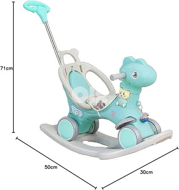 2 in 1 Plastic Rocking Horse 3