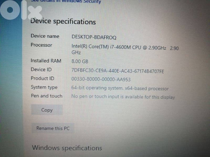 dell precision M4800 work station 1