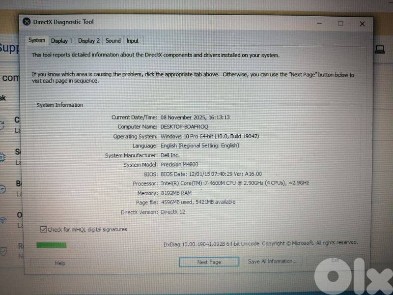 dell precision M4800 work station 3