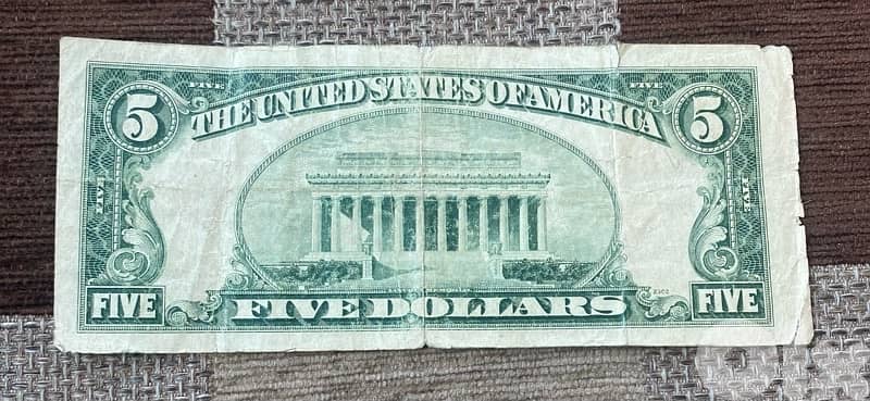 عملة عملات قديمة ٥$ سنة ١٩٥٣ 1