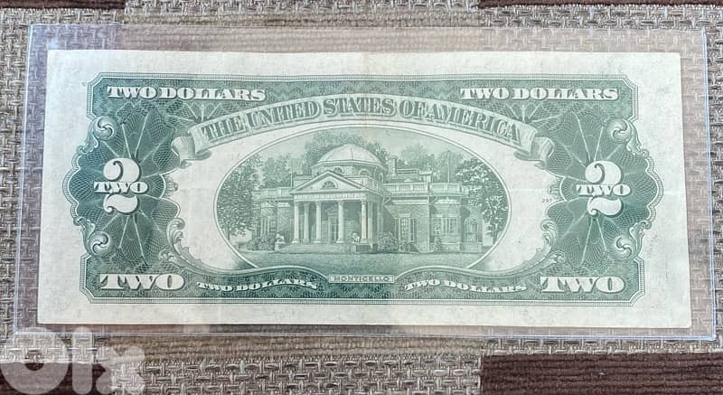 عملة عملات قديمة ٢$ اميركي رد سيل ١٩٥٣ 1