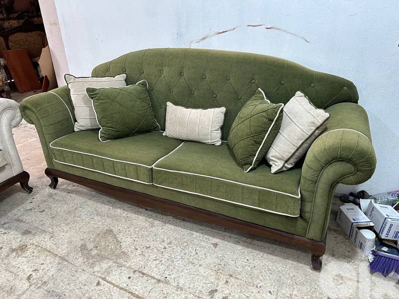 ‏صالون خشب زان أربع قطع 0