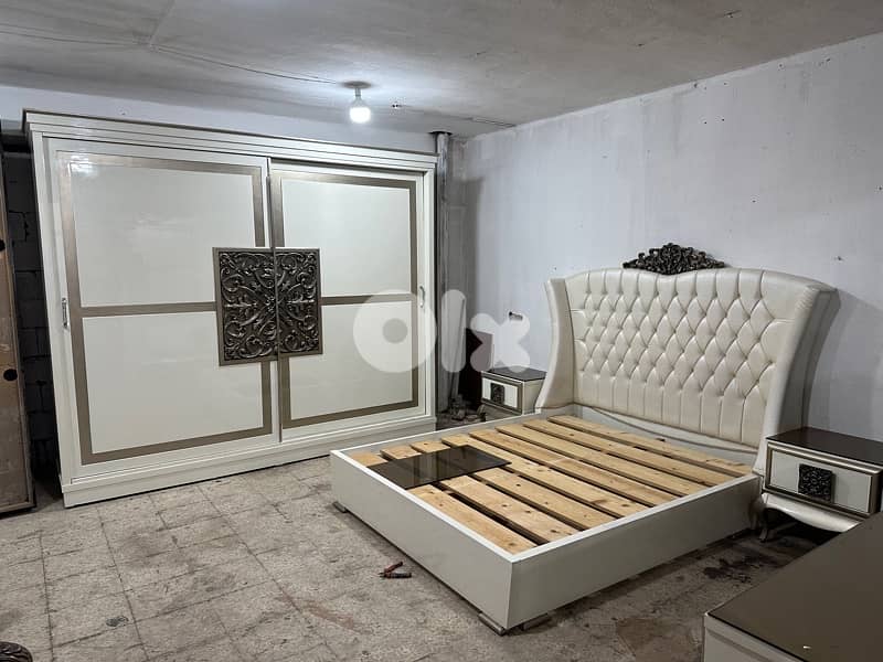 ‏غرفة نوم مصرية خشب زان بعدها شبه جديد 0