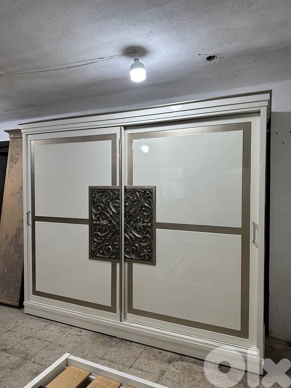 ‏غرفة نوم مصرية خشب زان بعدها شبه جديد 3