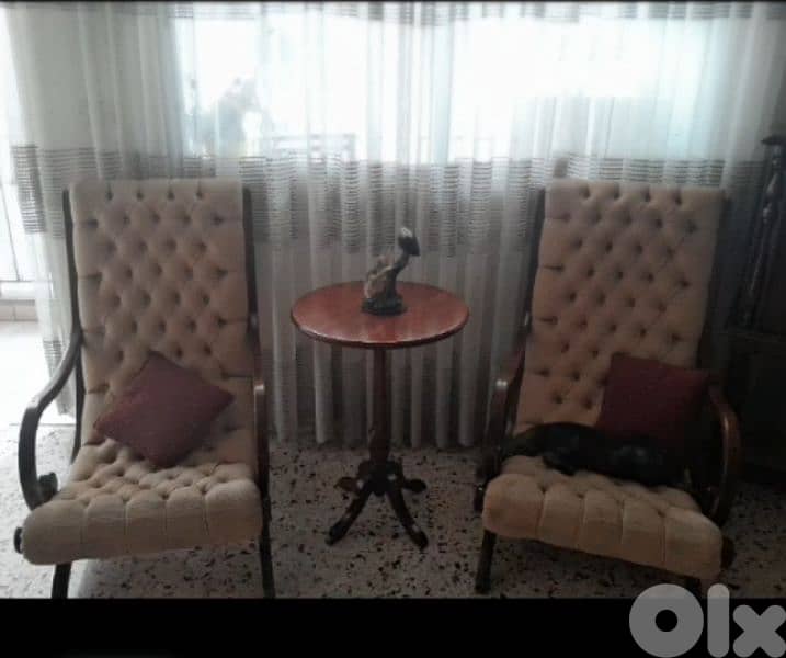 صالون كامل للبيع خشب زان antique 2