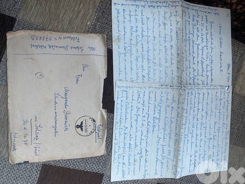 رسالة بريد من الجنود الالمان النازية إلى عائلاتهم سنة ١٩٤٢ 0