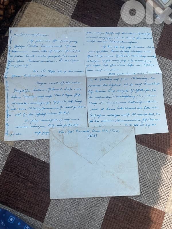 رسالة بالبريد العسكري freldpost من الجنود الالمان في الجبهة ١٩٤٤ 2