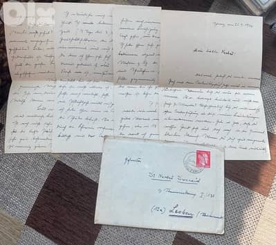 رسالة بالبريد العسكري freldpost من الجنود الالمان في الجبهة ١٩٤٤