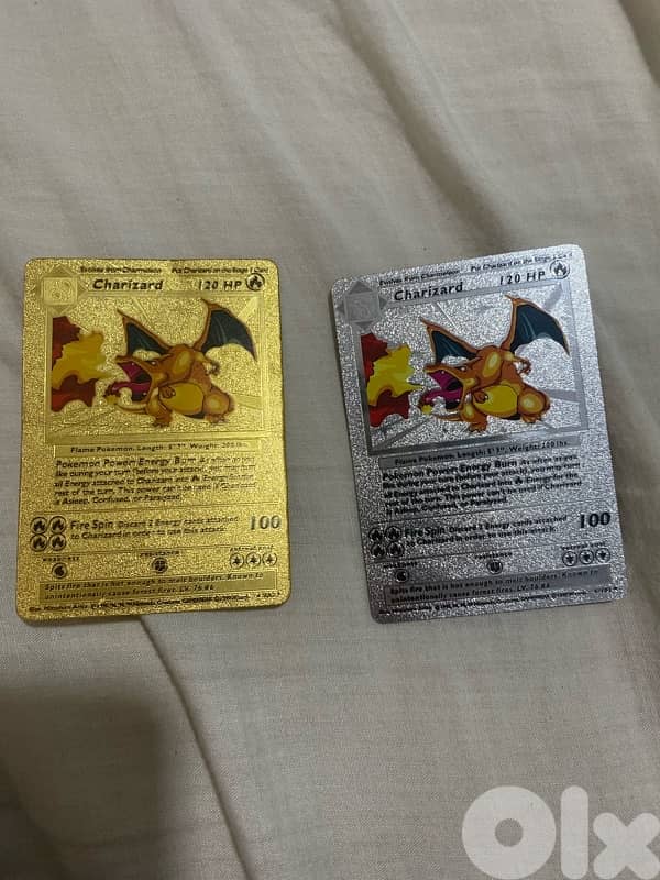 fake golden silver shiny Charizard 0