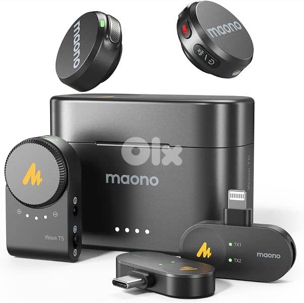 Maono Wave T5 Wireless Lavalier Microphone 0