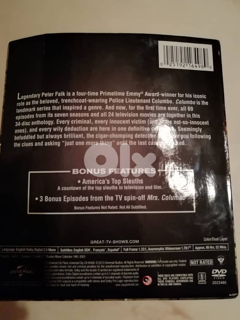 Columbo The Complete Series DVD box set 34-Disc Set 4