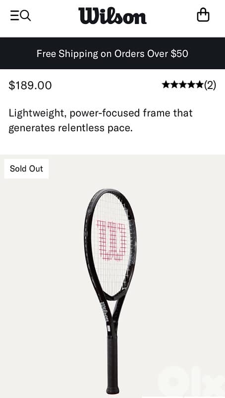 Wilson tennis racket XP1 3