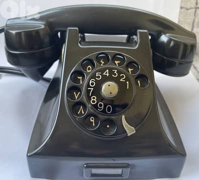 Ericsson Vintage Rotary Dial Telephone – Made in Sweden (1950s–70s)