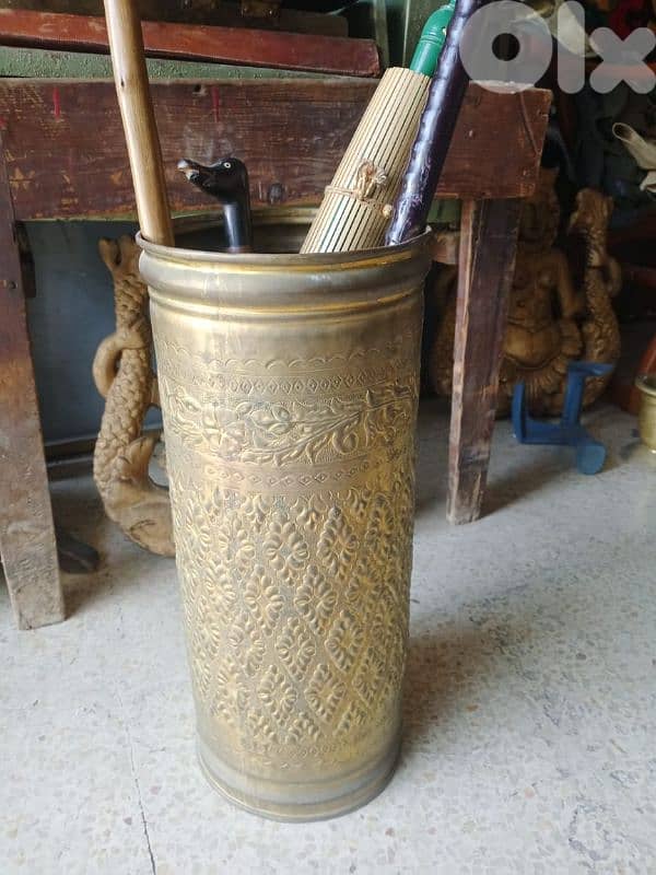 قطعة أنتيك نحاس للشماسي والعكاز 0