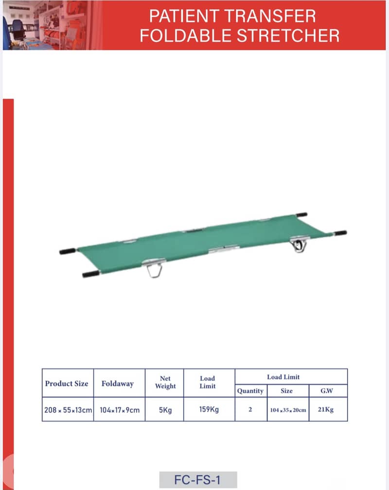 Patient Transfer Foldable Stretcher 0