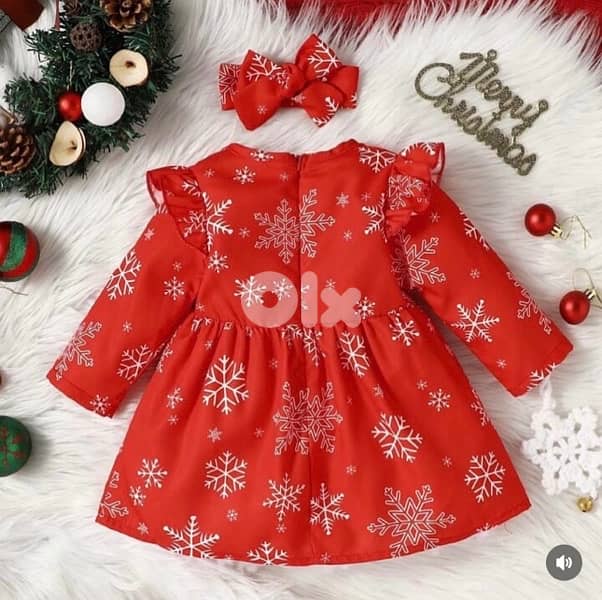 Christmas dress size 1 and 2 years 1