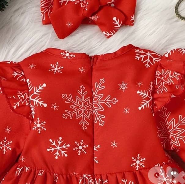 Christmas dress size 1 and 2 years 3