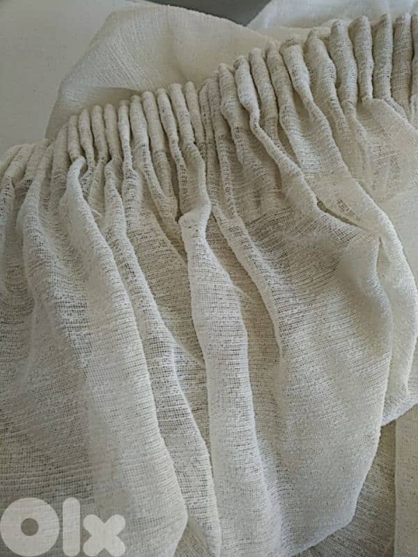 6 white curtains (Textile made in France) - Not Negotiable 0