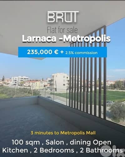 100 sqm - Larnaca - Meteopolis - Brand new - Prime