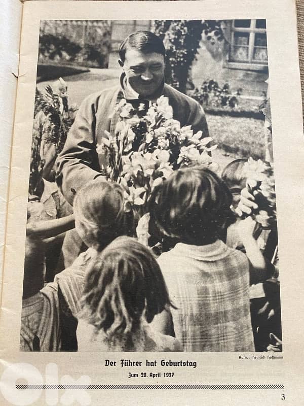 مجلة الماني نازي تحتوي مجموعة كبيرة من صور هتلر وقيادات نازية ١٩٣٧ 0