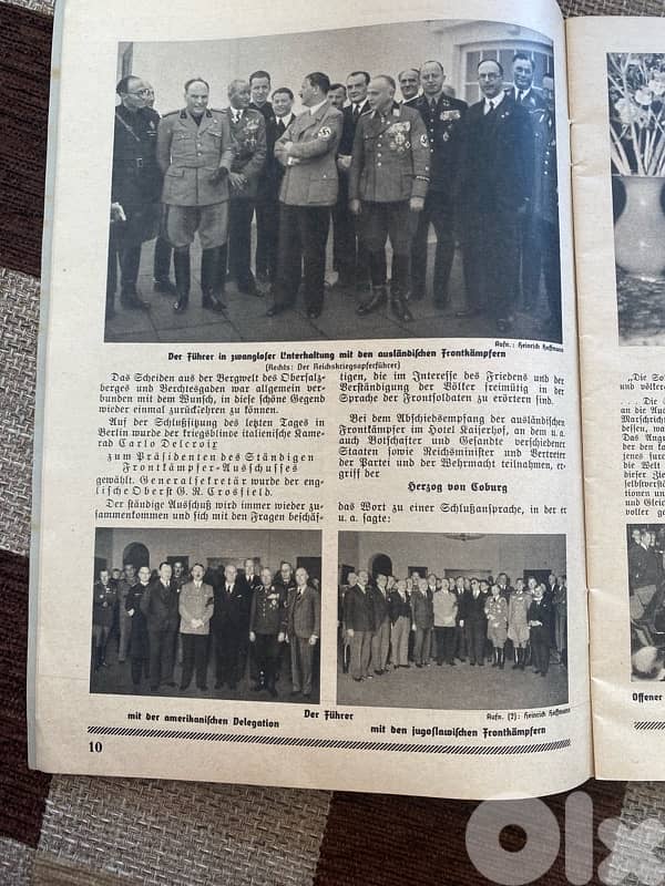 مجلة الماني نازي تحتوي مجموعة كبيرة من صور هتلر وقيادات نازية ١٩٣٧ 6