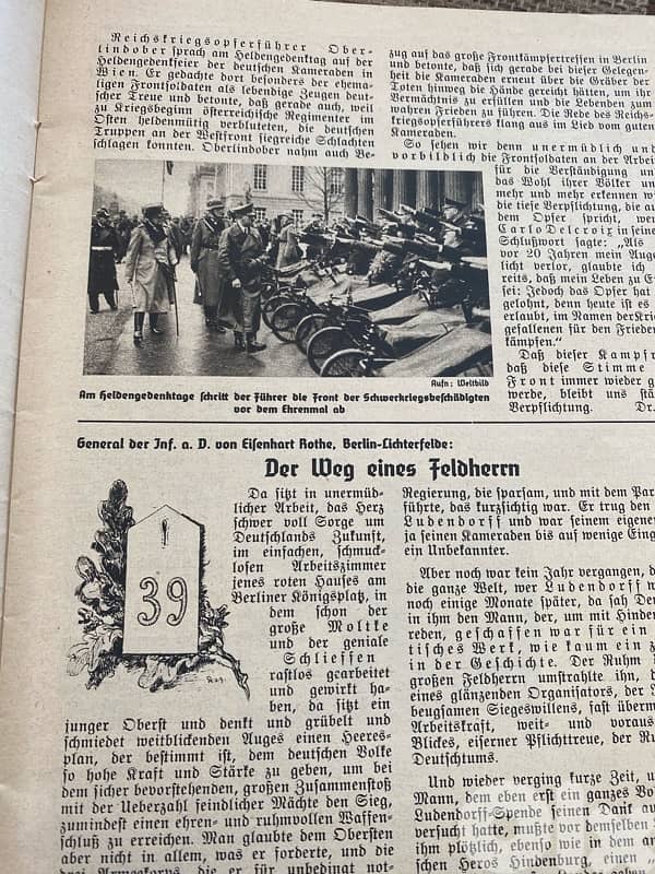 مجلة الماني نازي تحتوي مجموعة كبيرة من صور هتلر وقيادات نازية ١٩٣٧ 7