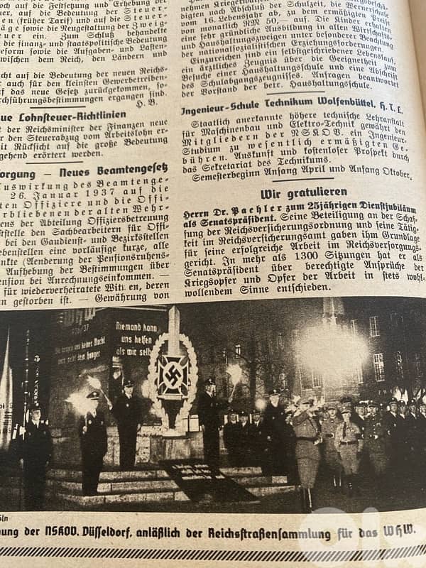 مجلة الماني نازي تحتوي مجموعة كبيرة من صور هتلر وقيادات نازية ١٩٣٧ 9