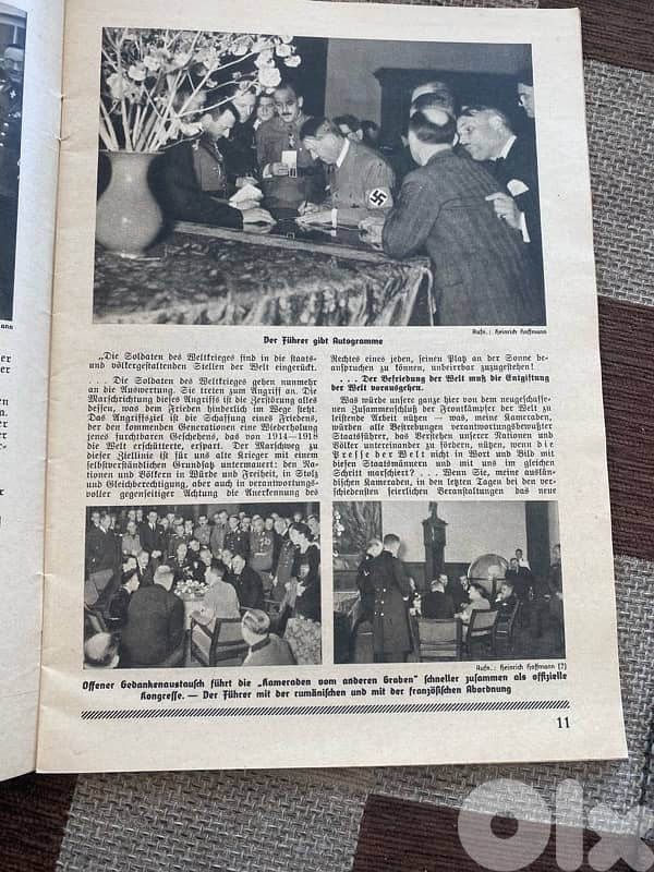مجلة الماني نازي تحتوي مجموعة كبيرة من صور هتلر وقيادات نازية ١٩٣٧ 10