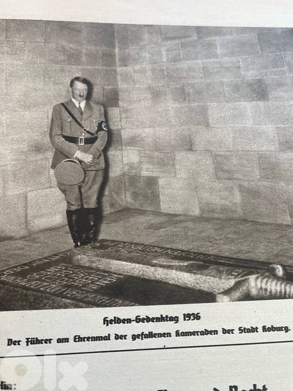 مجلة الماني نازي سنة ١٩٣٦ ويظهر فيها صور لهتلر والجيش الالماني 1