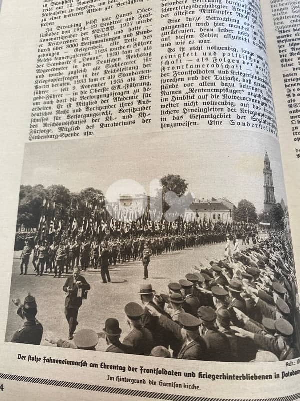 مجلة الماني نازي سنة ١٩٣٦ ويظهر فيها صور لهتلر والجيش الالماني 7