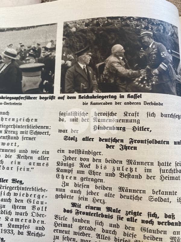 مجلة الماني نازي سنة ١٩٣٦ ويظهر فيها صور لهتلر والجيش الالماني 9