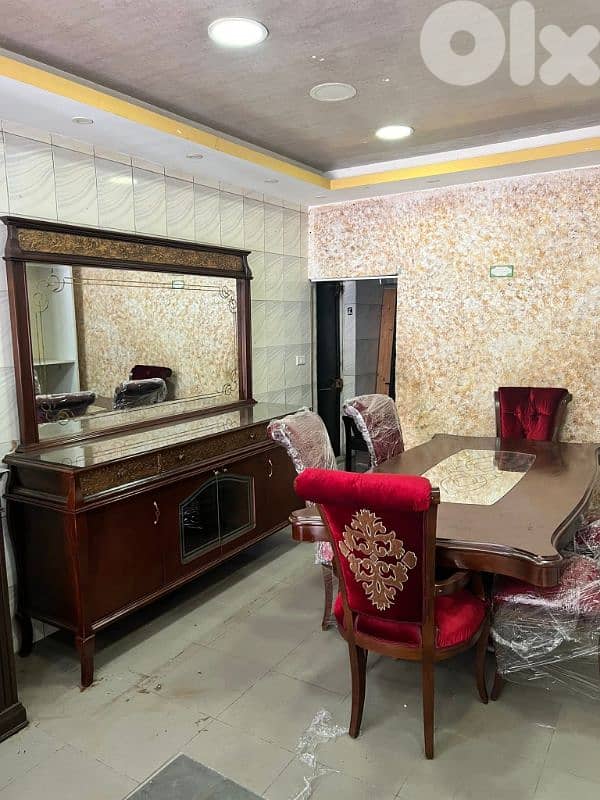 أوضة سفرة خشب زان مستعملة بحالة ممتازة 2