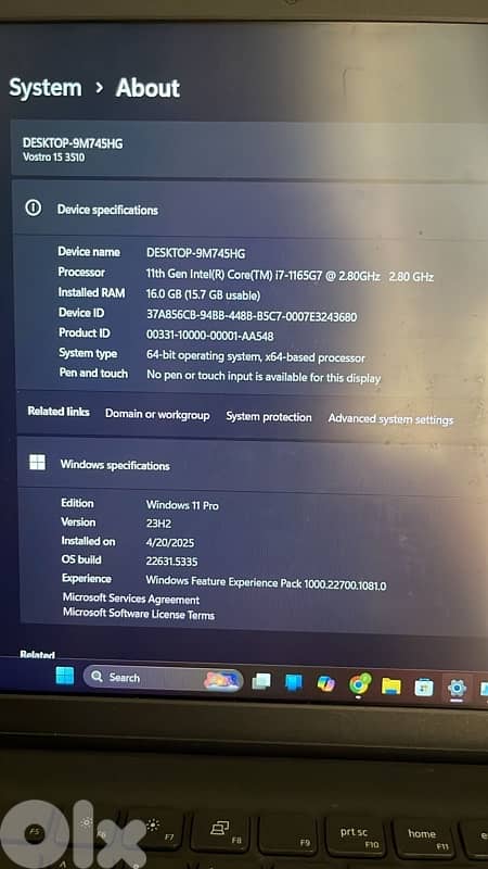 Dell Vostro 15 3510 Core i7-1165G7 16GB RAM 500GB SSD | USED LIKE NEW 0