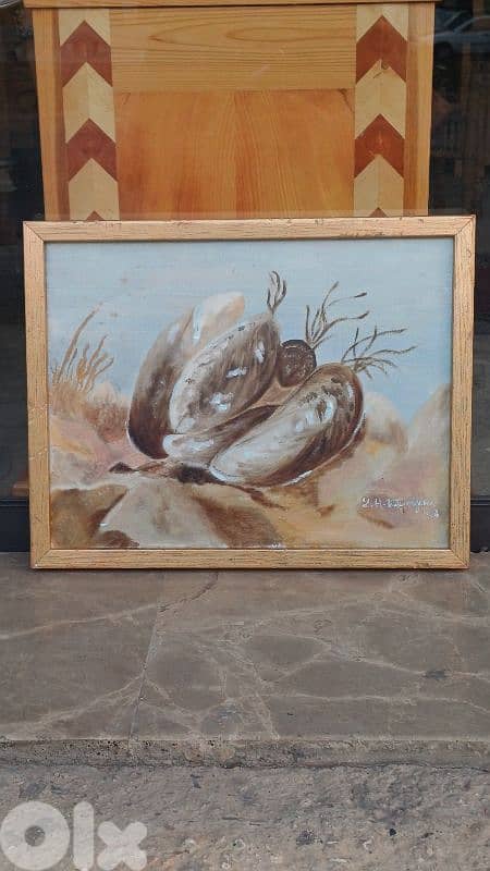 لوحة رسم زيتي اوروبية 0