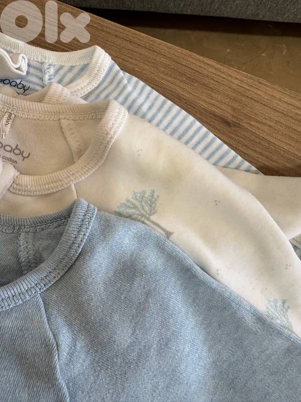 Purebaby sleepsuit set 1