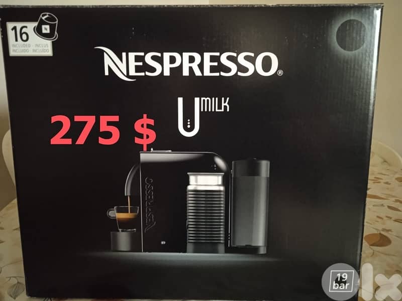 Nespresso U Milk Coffee Machine 0