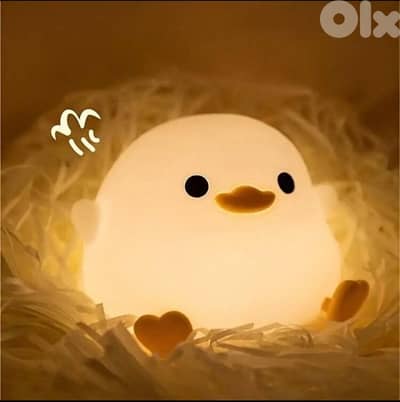 Soft silicon duck lamp night light