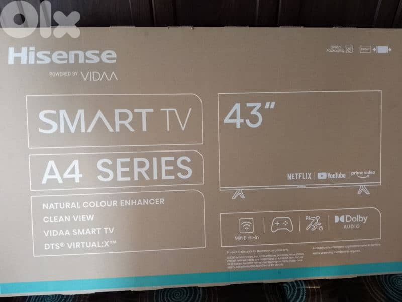 43' Hisense smart tv brand new in box sealed for sale 200$ 0