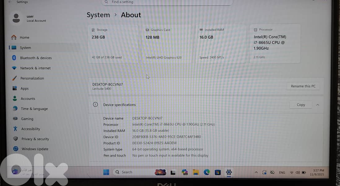 Laptop dell like new 1