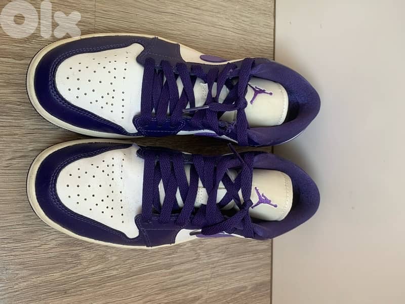 Jordan 1 Low Sky J purple authentic 1