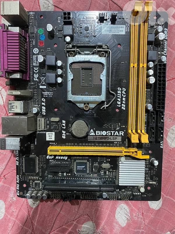 بورد BIOSTAR H81MHP2-LSP + رام 4GB DDR3 1