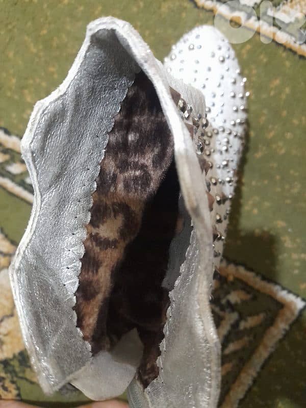 حذاء شتوي كعب عالي 4