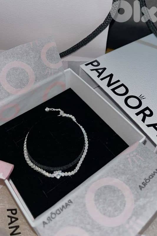 pandora heart tennis bracelet 0