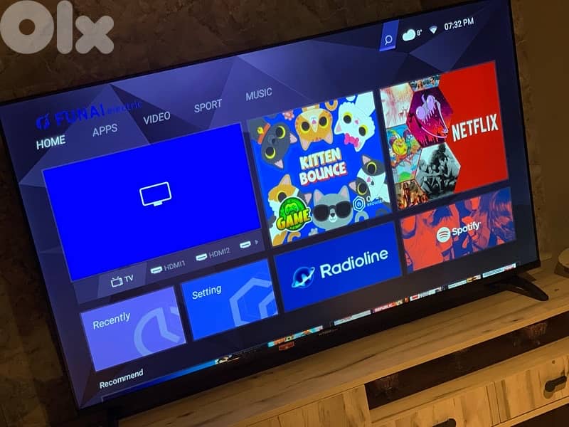 TV smart funai electric 65 0