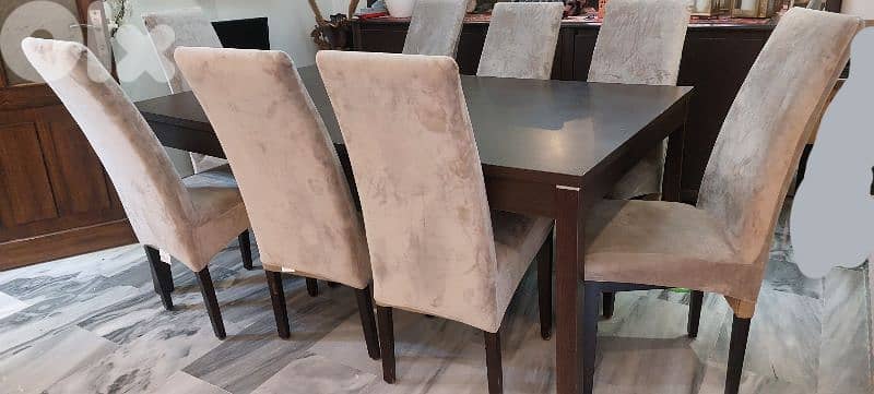 قعدة زاوية مع طاولة سفرة كبيرة 2