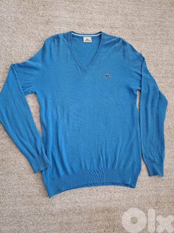 Pull over Lacoste Original size L 100% cotton 1