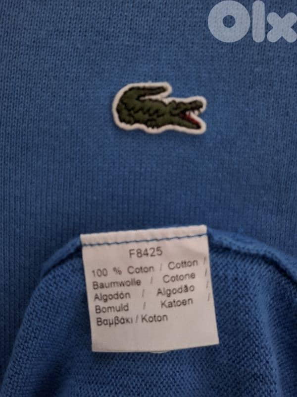 Pull over Lacoste Original size L 100% cotton 3
