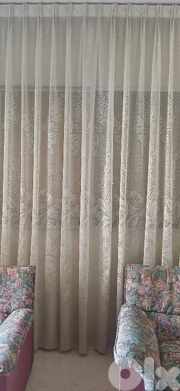 Used Sitting Room (1 Big, 1 Medium & 2 Small) + Curtain as a gift 6